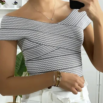 Crop top bateau