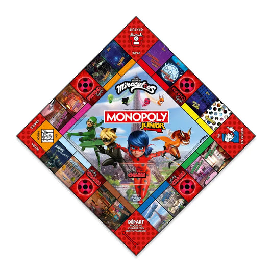 MONOPOLY JUNIOR MIRACULOUS - Jeu de Société Officiel - 5 ans +