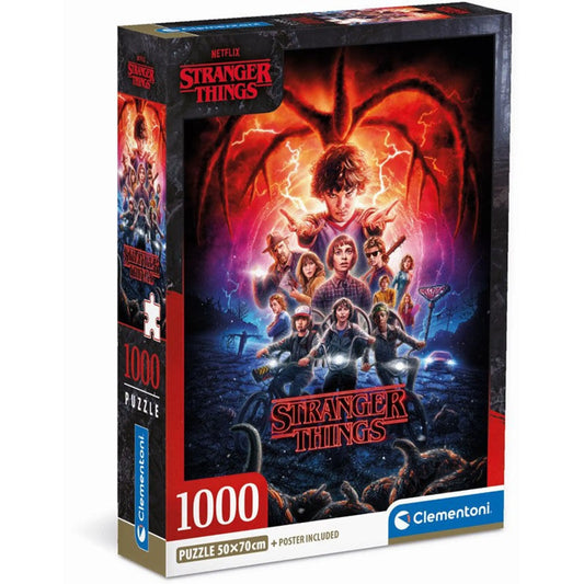 Puzzle 1000 pièces Stranger Things avec Poster