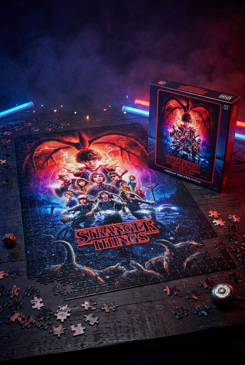 Puzzle 1000 pièces Stranger Things avec Poster