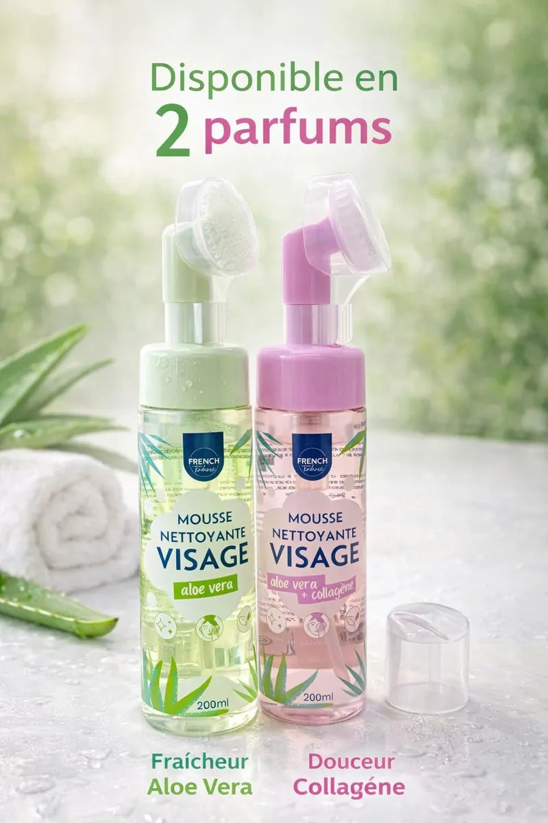 MOUSSE NETTOYANTE VISAGE – ALOE VERA – 200ML
