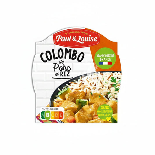 BARQUETTE Colombo de porc et riz (300g)