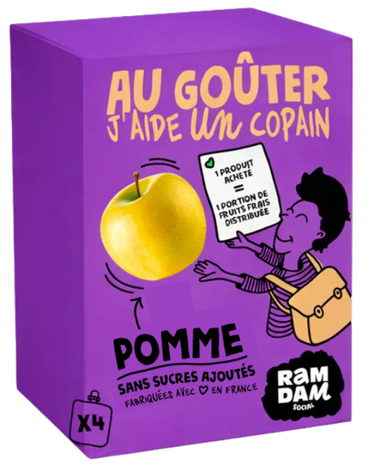 Gourdes de pommes SSA 90gx4