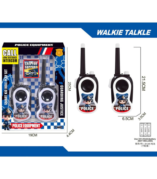 Talkie-walkie pour enfants « Police en boîte »