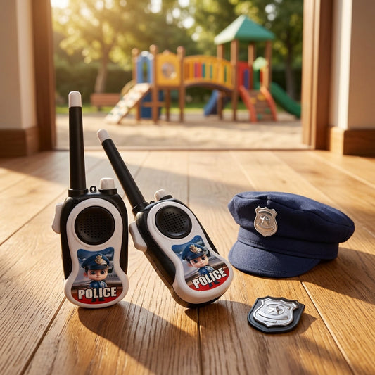 Talkie-walkie pour enfants « Police en boîte »