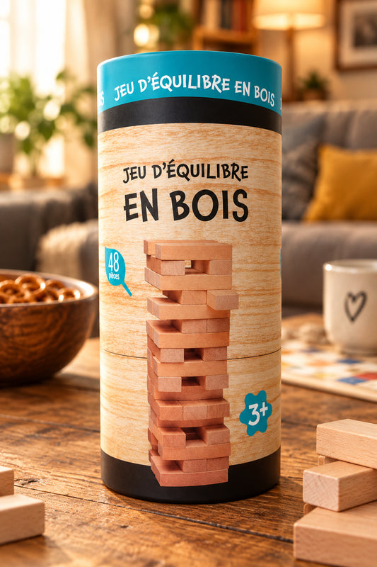 Jeu équilibre en bois 48 pièces