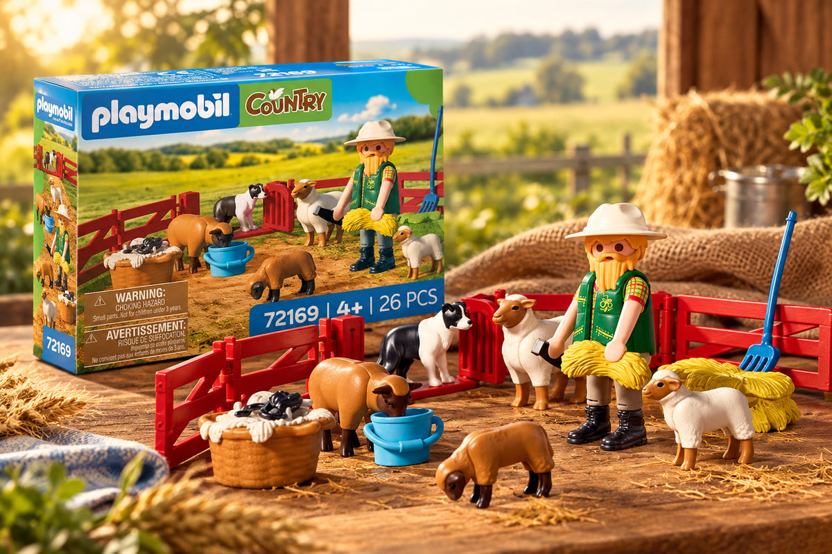 Playmobil 72169 - Berger avec enclos, mouton et chien