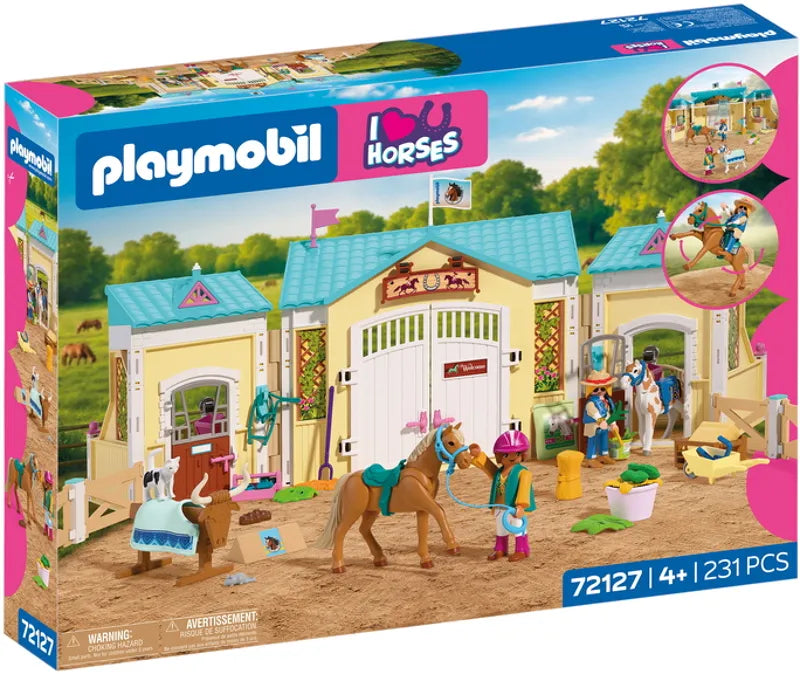 Playmobil 72127 - Grand centre équestre et deux chevaux