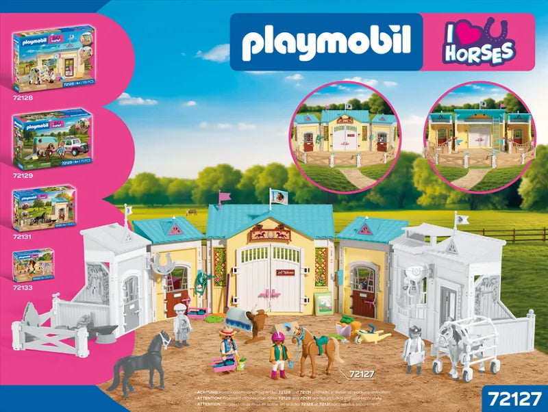 Playmobil 72127 - Grand centre équestre et deux chevaux
