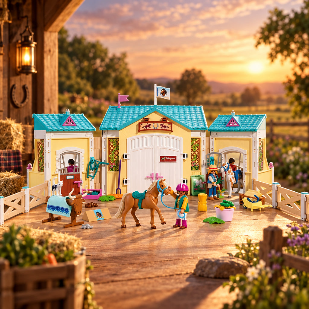 Playmobil 72127 - Grand centre équestre et deux chevaux