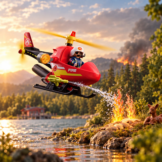 Playmobil 72196 - Hélicoptère de Pompiers