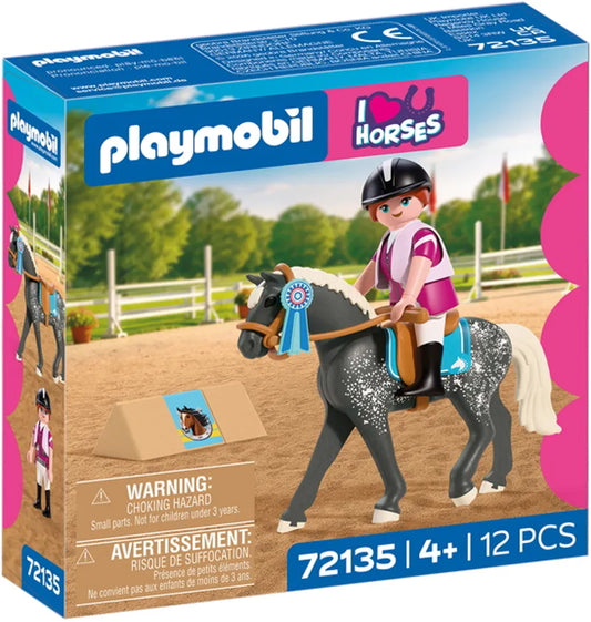 Playmobil 72135 - Cheval concours saut d'obstacles