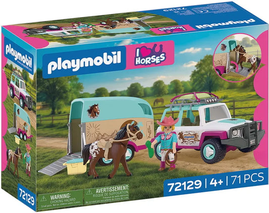 Playmobil 72129 - Véhicule et Remorque à chevaux