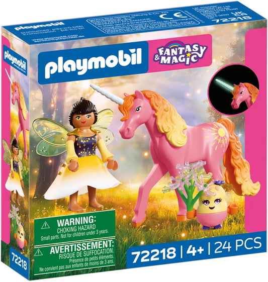 Playmobil 72218 - Licorne rose du matin et fée