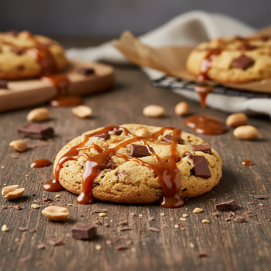 Maxi Cookie cacahuète - caramel - chocolat au lait