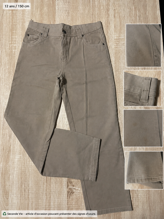 Pantalon 12 ans - Taupe