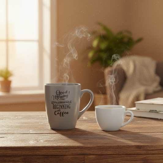 MUG GOOD MORNING - Gris - 22090016