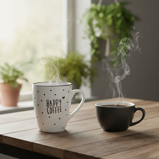 MUG COEURS HAPPY COFFE BLANC 22090018