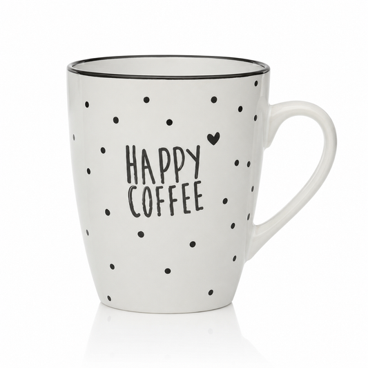 MUG COEURS HAPPY COFFE BLANC 22090018