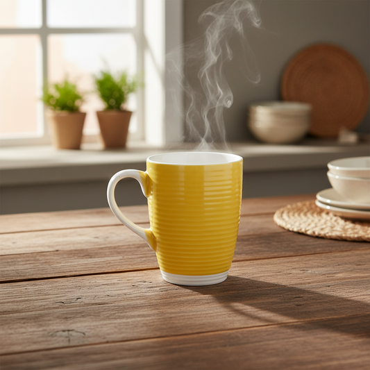 MUG rainuré Jaune 22090014