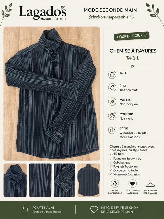 Chemise  à rayure - Taille L