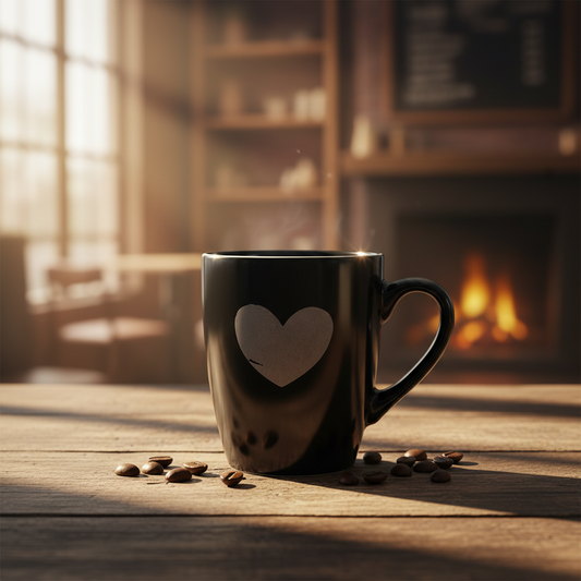 MUG COEURS GRIS - 22090018