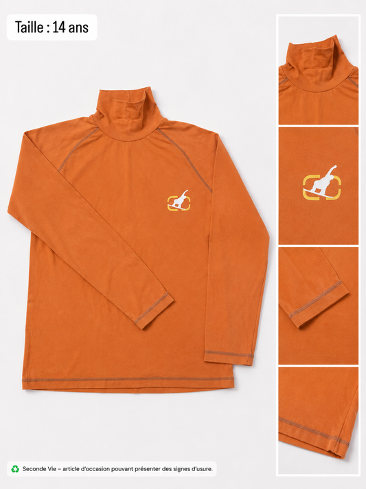 Haut manches longues orange - 14 ans