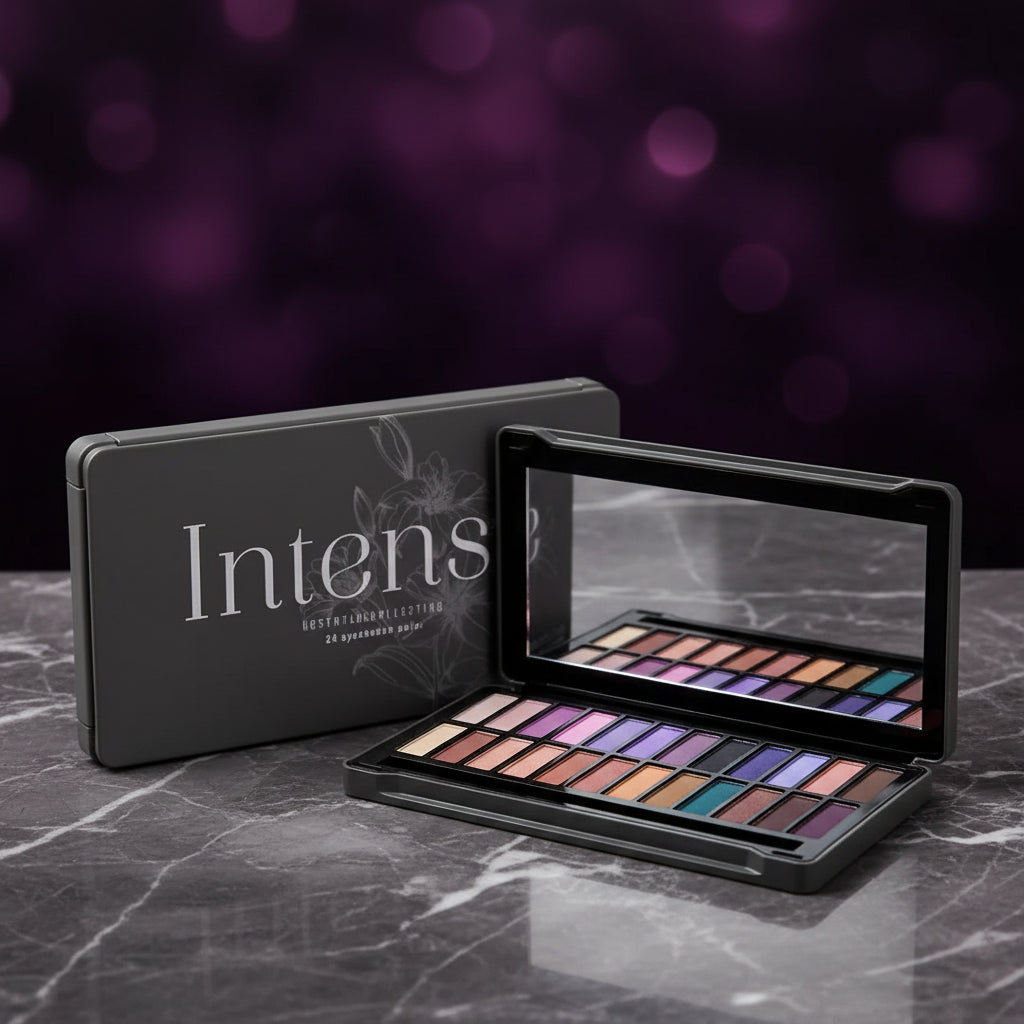 Grande Palette de maquillage smoky Intense - 24 couleurs - 21 g - Magic Studio