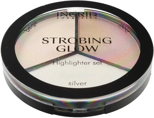 Palette d'illuminateurs pour le visage Ingrid Strobing Glow, 15 g