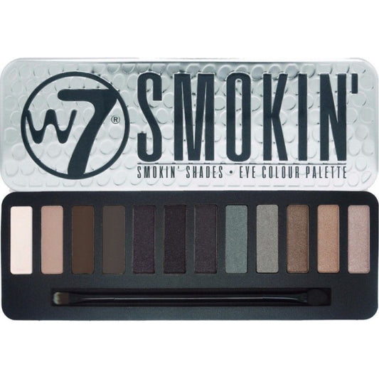 Palette de fards à paupières W7 Smokin Shades, 12 teintes